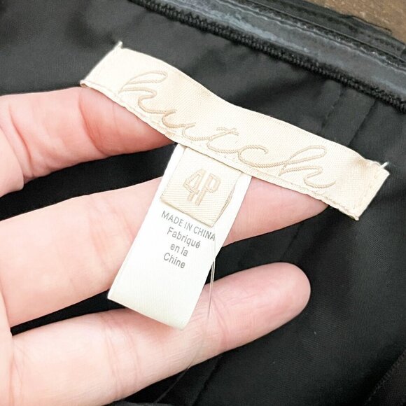 Hutch for Anthropologie Black & White Polka Dot Strapless Dress with Bow Size 4P - Picture 10 of 13